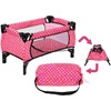 fash n kolor Doll Pack N Play Crib Polka Dot