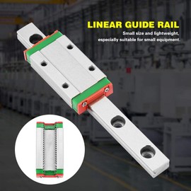 MGN9H Linear Guide Rail Set, 9 mm Wide Miniature Linear Rail Set, 100 mm Length with Sliding Block for Automatic Devices, Precision Measuring Instruments and Many Other Machines