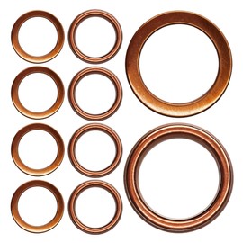 CQSPMOTO Junta de trituración de escape para bicicleta Pit Dirt Bike de 50 cc, 110 cc, 125 cc, 140 cc, 150 cc, 160 cc, 10 unidades, 33 x 24 mm x 4,5 mm