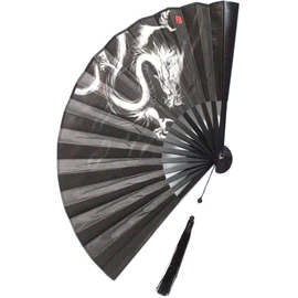 Belkut Dragon Fan, Tiger, Feng Shui, Blue Dragon, White Tiger, Four Beasts Lightweight, black dragon