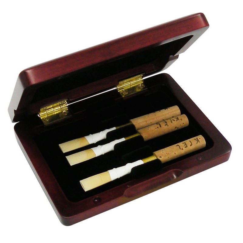 Marigo Wooden Reed Case for Oboe, 6 Pack, Brown