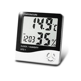 Departmenhouse Digital Thermometer/Hygrometer/Thermometer/Alarm Temperature Measuring Instrument/Calendar/Alarm Clock 5 Function Wall Mount