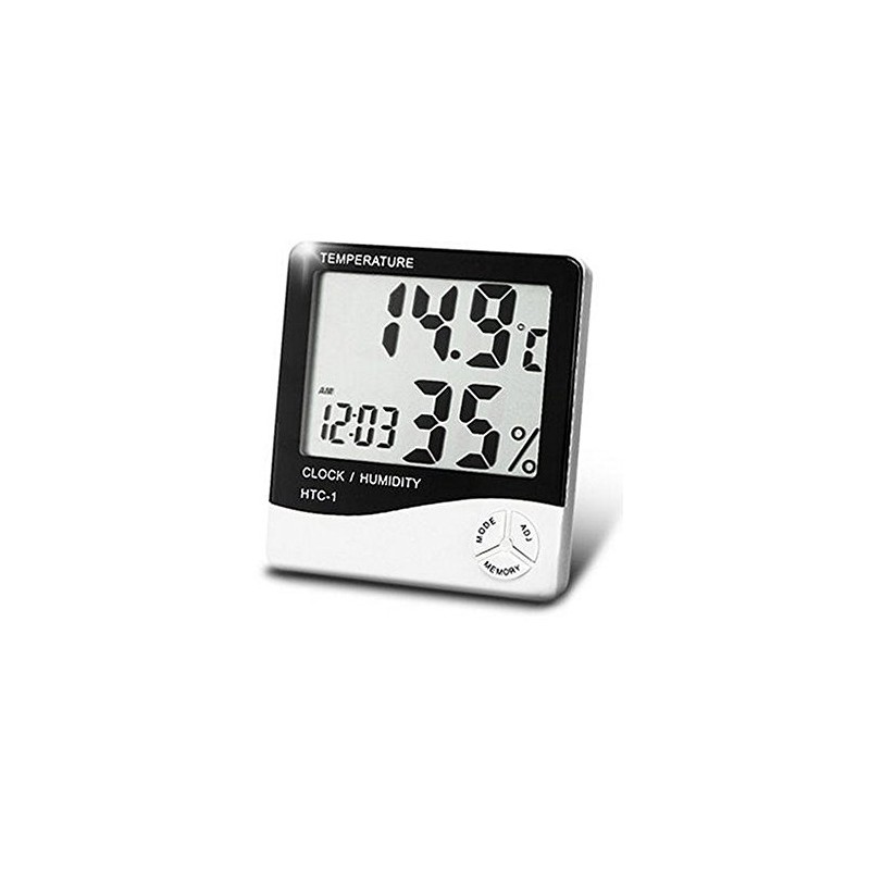 Departmenhouse Digital Thermometer/Hygrometer/Thermometer/Alarm Temperature Measuring Instrument/Calendar/Alarm Clock 5 Function Wall