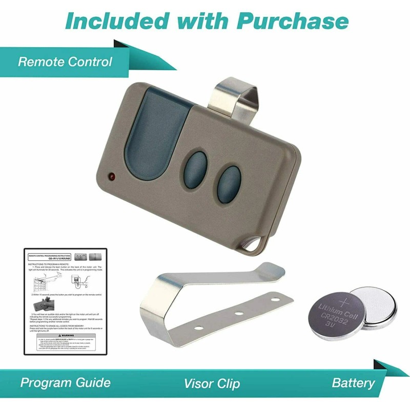 ECS For Craftsman Garage Door Opener 3 button Remote HBW1255