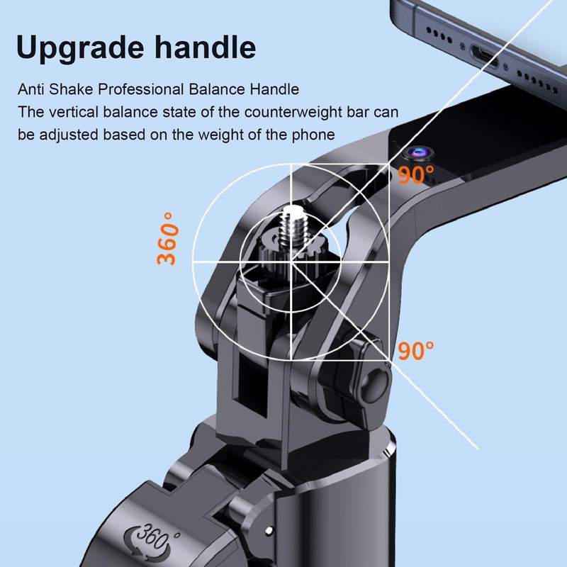 Auto Face Tracking Quadripod for Smartphone Camera, 5.9FT Extendable Phone