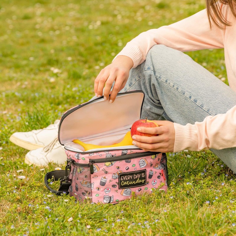 Legami - Borsa termica per il pranzo, tema Sushi Cat,