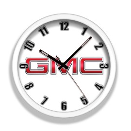 Unbranded GMC LOGO PICK UP TRUCK WHITE 11.5 INCH CLOCK NEW