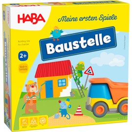 Haba 305211 – My First Games – Construction Site – Cooperative Memo Game with Kullerbü Vehicle and Lecture Story (English language not Guaranteed), Game from 2 Years of Age