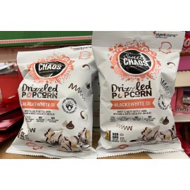 Sweet Chaos Black and White Drizzled Popcorn * Set of 2* 5.5 oz each! big bags