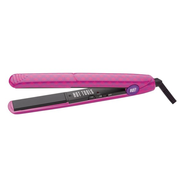 Hot Tools Beauty Skins Pretty in Pink 1" Salon Flat Iron W Nano Ceramic HT5110F