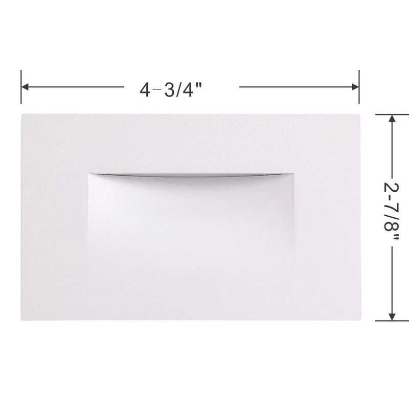 CLOUDY BAY 120V Dimmable LED Indoor Outdoor Step Light,3-Pack,3000K Warm