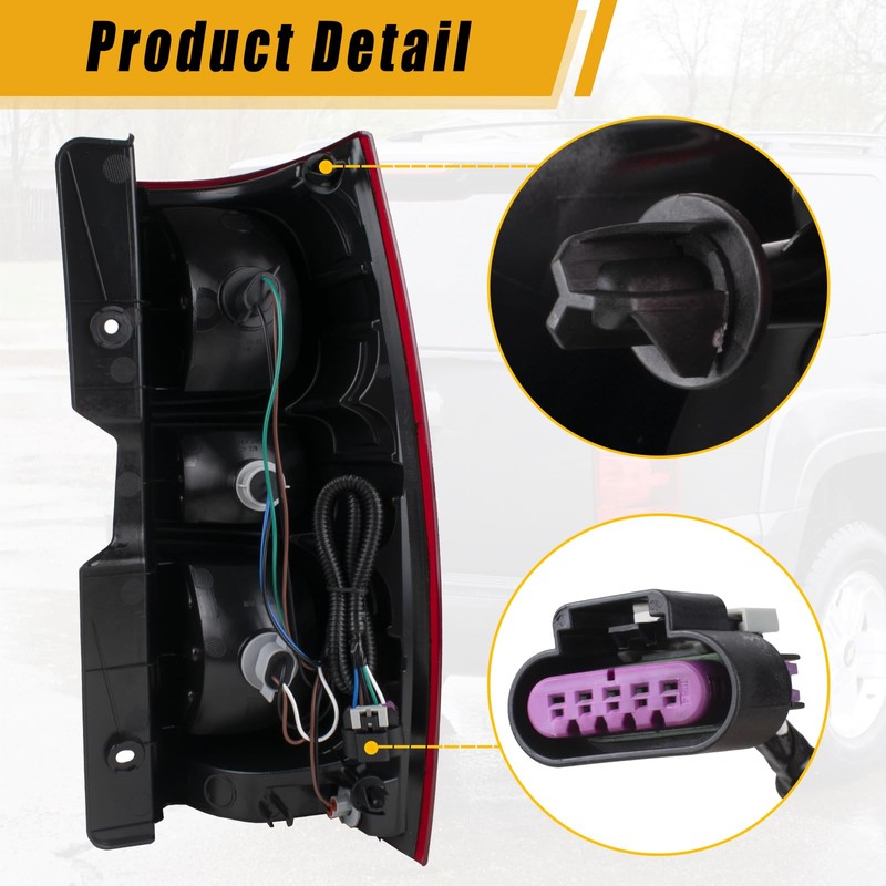 Boine Right Passenger Side Tail Light Compatible With 2007-2014 Chevy
