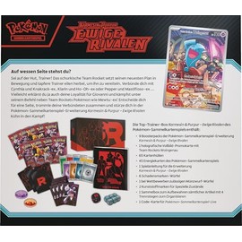 Pokémon - Trading Card Game: Top Trainer Box Crimson & Purple - Eternal Rivals (1 Full Screen Promo Card, 9 Booster Packs and Premium Accessories)