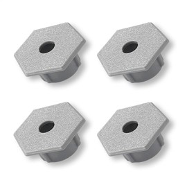 KINEEPLE fot Starlink Cable Routing Kit 1inch Wall Bushing Cable Grommet, Desk Wall Hole Cover Tv Cord Hider Management Kit for Coax Coaxial Cable, Network Cable, CCTV Wire Hiders (Hexagon,4Pcs)