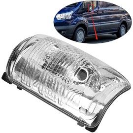 Side Mirror Indicator Light Covers Fit For Ford Transit T150 250 350 2015 2016 2017 2018 2019 2020 2021 MK8,Left&Right