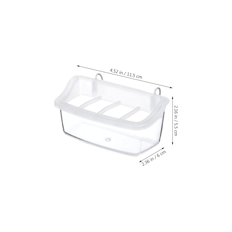 2 comederos de plástico para Loros, Transparentes para Colgar, para