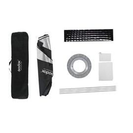Godox 80cm x 120cm 31.5"x47.2" Strip Beehive Honeycomb Grid Softbox Bowens Mount for Godox Flash Light and Other Studio Flash Light