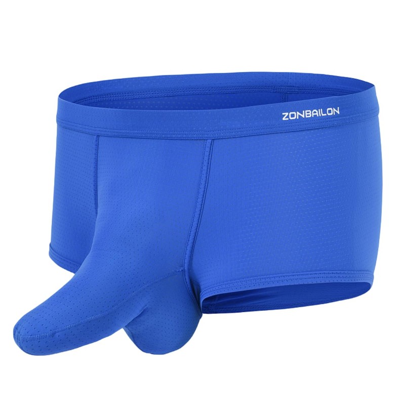 ZAIGGUT - Calzoncillos tipo calzones de malla para hombre, 1*Azul,