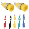 ECSiNG 10pcs 4mm Banana Plug 30V-60V 32A Panel Banana Test