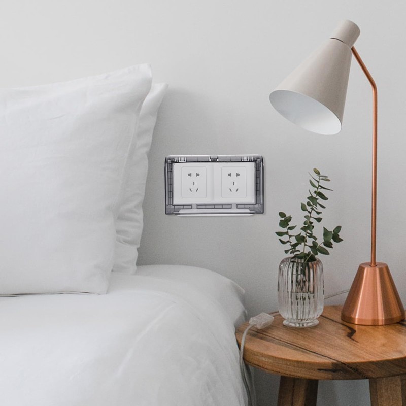Housoutil Flip Weatherproof Cover Outlet Cover, Wall Switch Socket Face