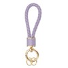 sourcing map 1 Pack Braided Leather Keychain, Keychain Ring Woven