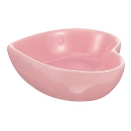 Gatuida Heart Shaped Ceramic Hamster Bowl Durable Chinchilla Feeding Dish for Small Pets Easy to Clean Prevents Tipping for Hamsters and Guinea Pigs