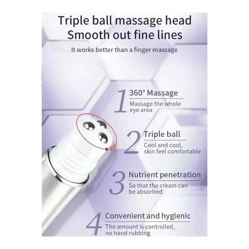 Crema Contorno Ojos Antiojeras Arrugas Rollerball Peptidos Todo Tipo De