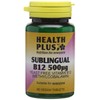 Health Plus Sublingual Vitamin B12 500µg (Methylcobalamin) : Vitamin B12