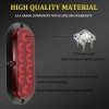 2Pcs 12V LED Truck Trailer Stop/Turn/Tail Brake Lights 6" Oval