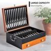 Silverware Storage Box, Wood Chest - without Cutlery - Tarnish