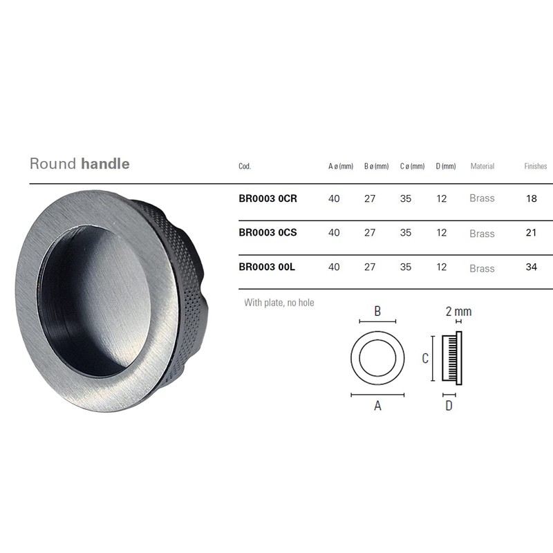 Universal Hardware Finger Pulls Handle Recessed Edge Flush Fitting Pocket