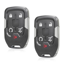 KEYALL 2 Pack 5 Buttons Remote Control Car Key Fob 2019-2020 Fit for GMC Sierra 5.3L,2019-2020 Fit for GMC Sierra 6.2L HYQ1EA,13508398