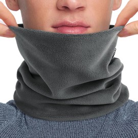 Unisex Winter Neck Warmer Neck Gaiter Fleece Winter Loop Scarf Soft Warm Neck Gaiter Men Neck Warmer Snood Skiing Cycling Windproof Balaclava Scarf For Men Women