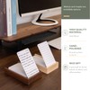 muso wood Daily To Do List Planner with Walnut Stand