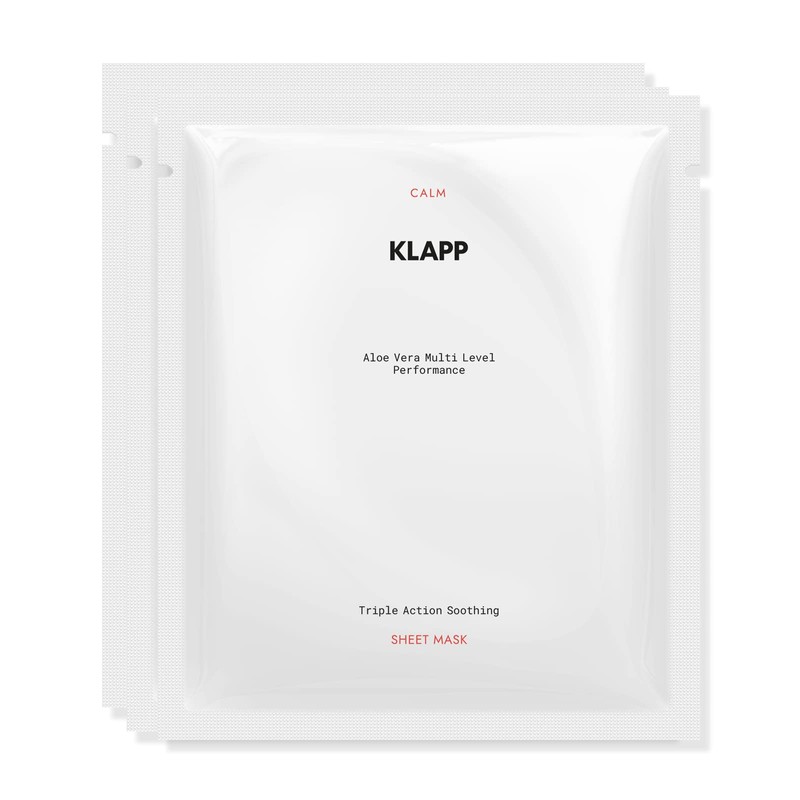 KLAPP Cosmetics Triple Action Soothing Sheet Mask (1 Set of