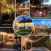 150 FT Outdoor String Lights for Outside Black with 48pcs