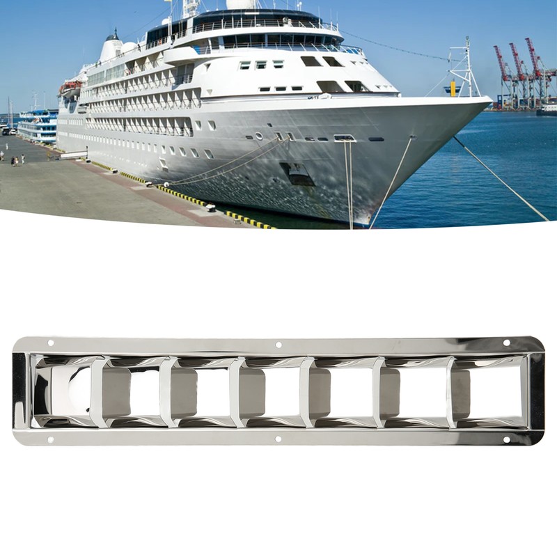 Marine Vent Grill Cover 304 Stainless Steel Louver 7 Slots