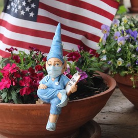 John Bernard & Company Nurse Garden Gnome Statue – Special Edition Commemorative 10” H Shelf Sitter Figurine by Hometown Heroes