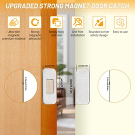 6 Pack Magnets for Cabinet Doors,with Adhesive Stainless Steel,1.57”X0.79”