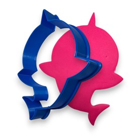BB 3d Blue Shark cookie Cutter for Kids Celebration and Birthdays Viral Song Shark Cookie Baking Tool, Adorable Ocean-Themed Cartoon Character Cookie Cutter