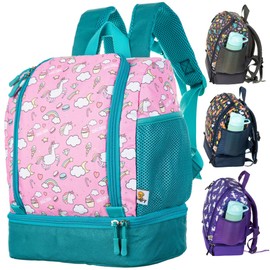 Knuffig - Children's Backpack - Toniebox Bag - Nursery Backpack with Insulated Lunch Box Compartment - Extra Space for up to 30 Figures, Unicorn pink, Rucksack