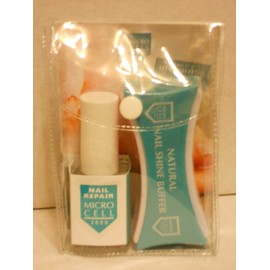 Microcell Nail Set (Repair Nagellack, 12 ml & Buffer), 1er Pack (1 x 1 Stück)