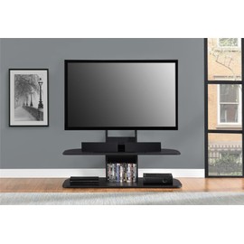 Ameriwood Home Galaxy TV Stand with Mount for TVs up to 65", Black