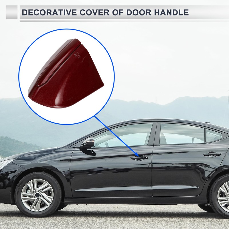 RATCHROLL Front Left Door Handle End Cap Lid Outside Lock