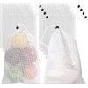 Nylon Mesh Drawstring Bags, 10Pcs Mesh Bags Drawstring Laundry Bags,