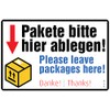 immi Pack of 1 "Bitte hier abgen" (300 x 200