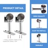 2PCS Silver 90° 25mm Clothes Rail Flange Seat, Space-Saving Corner