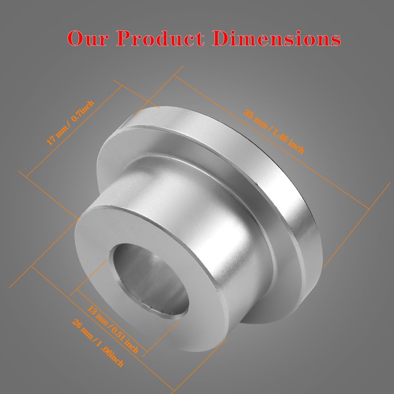 LDJXDADI Solid Billet Handlebar Riser Bushings Compatible with Harley Softail