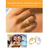 Bestyle 925 Sterling Silver Gold Celtic Love Knot Ring, Simple