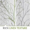 FMFUNCTEX Linen Semi Sheer Curtains for Bedroom, Sage Green White